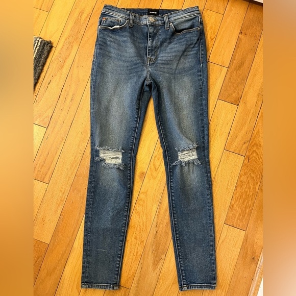 Hudson Jeans Denim - Hudson Blair Super Skinny Jeans Distressed Medium Wash Sz 28